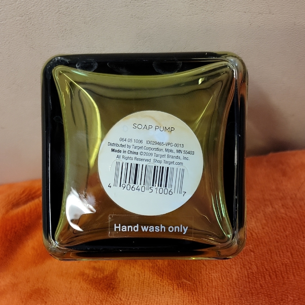 Square Glass Soap Dispenser with Oil-Rubbed Bronze Pump - Picture 5 of 9